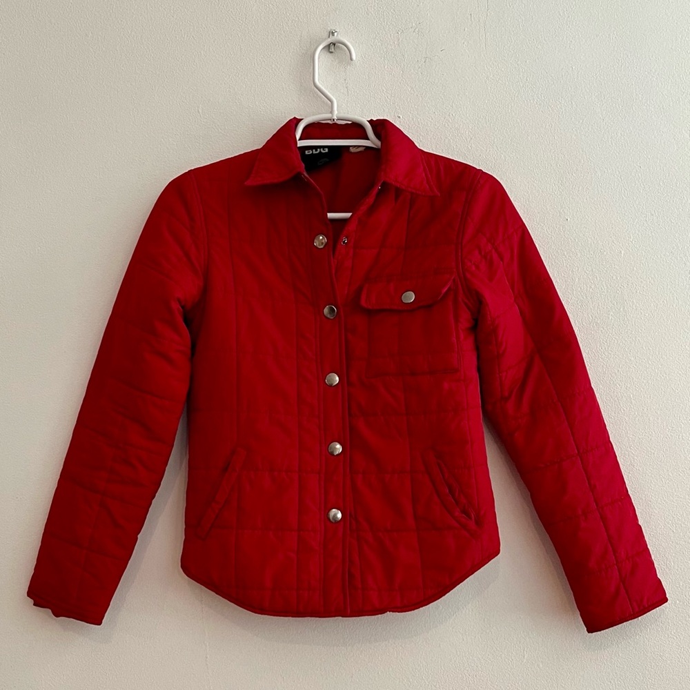 Lightweight Red Quilted Packable Jacket - image 1